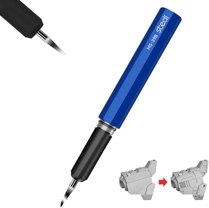 Stedi Model Scriber Chisel,Tungsten steel Blades 0.15mm,for Modeling Hobby,RG Scale Model,Gundam Model Kit,for Scribing line, Engraved,Panel line,Resin,Blue - Image 1